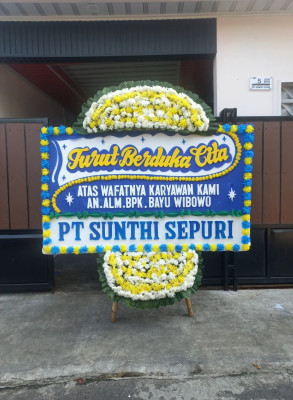 Papan Bunga Duka di Pasteur